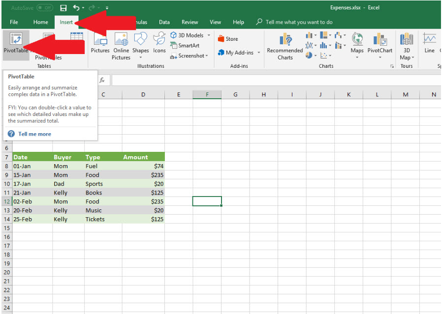 Create Pivot Table And Pivot Chart In Excel Less Than Two Minutes